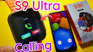 s9 ultra Smartwatch calling Setting  Call In S9 Ultra  Calling In S9 Ultra Smartwatch [upl. by Boiney]