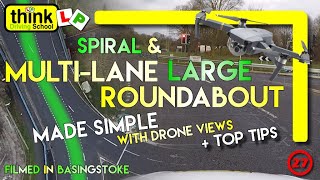 ROUNDABOUTS Spiral amp Multilane Roundabouts Made Easy Part 3  How to Choose the Correct Lane [upl. by Milas]