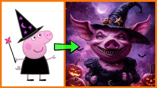 PEPPA PIG All Characters as HALLOWEEN MONSTERS 2024 [upl. by Argent]