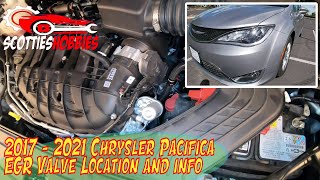 Chrysler Pacifica EGR Valve location and Info 2017 2021 [upl. by Antebi]