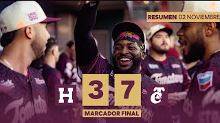 Naranjeros vs Tomateros Serie 7  Juego 2 021124  RESUMEN [upl. by Marji]