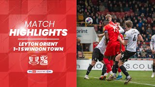 Highlights Leyton Orient 11 Swindon Town [upl. by Reifel214]