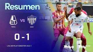 Tolima vs Junior resumen y goles  Liga BetPlay Dimayor 20231 Fecha 14 [upl. by Legim]