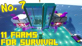 11 Minecraft Farms YOU Can Use On A Server Or Your Survival World Avomancia 7 [upl. by Laemsi]