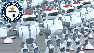 Massive robot dance  Guinness World Records [upl. by Ennayt17]