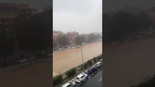 Inundaciones dana malaga rio guadalmedina lluvias alerta roja [upl. by Yorick879]