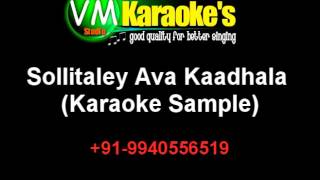 Sollitaley Ava Kaadhala Karaoke [upl. by Ahsaya]