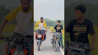 Tag Your Jigri Yaar 🔥😍  Bikram Bantai 07 Stunt Vlog 😱 shorts ktm [upl. by Maryanne]