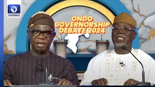 APCs Aiyedatiwa PDPs Ajayi Lock Horns In Ondo Governorship Election Debate [upl. by Tawsha]