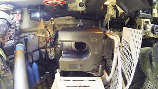 Inside the Leopard 1A5  Tank Gunnery Loading [upl. by Rambort]