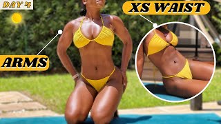 2 In 1 XS WAIST Toned ARMSBACK In 2 Weeks  Summer Glow 20 Challenge [upl. by Eisoj]