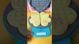 Satisfying miniature kitchen making waffle  ASMR video shorts [upl. by Eylsel]