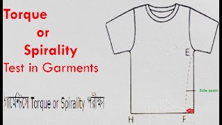 গার্মেন্টসে Torque or Spirality পরীক্ষা ।। Garments Torque or Spirality Test including RCA amp CAP [upl. by Moshell947]