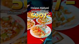 Unique Afghani wraptor 😳 goviral food foodvlog minivlog [upl. by Ydissac]