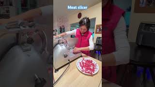 Got a meat slicer to slice meat for hotpot It’s convenient to use but not convenient to clean up [upl. by Ytsirhk]