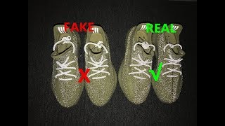 REAL VS FAKE Adidas Yeezy Boost 350 V2 Antlia Reflective Comparison video [upl. by Lyontine]