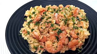 Receita de risoto de camarao 🍤 Como fazer um risoto de camarao  Collab [upl. by Erelia]