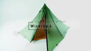 WickiUP 4 Lightweight trekking teepee tent  BACH Equipment [upl. by Eniagrom]