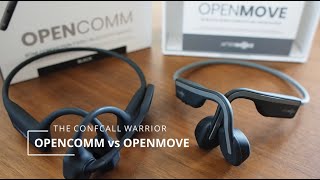 AfterShokz OpenComm vs OpenMove with MIC TEST [upl. by Graces]