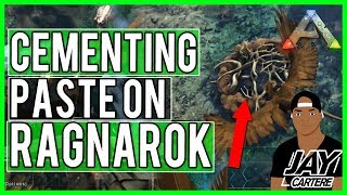 Ark Survival Evolved PS4 Tutorial  Where To Get Cementing Paste On Ragnarok [upl. by Vaasta]