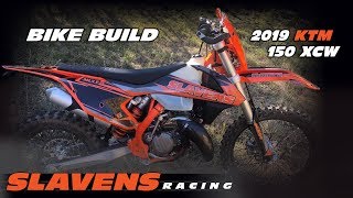 Slavens Racing Bike Build  2019 KTM 150 XCW [upl. by Bainbrudge]