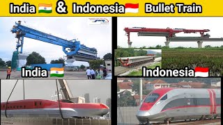 Indias First Bullet Train Project and Indonesias Whoosh Bullet Train Kereta Cepat [upl. by Irtimid]