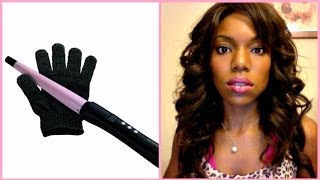 How to use a Remington TStudio Pearl curling wand  Hair Tutorial [upl. by Solakcin]