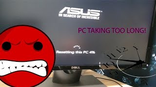 Windows reset stuck for hours PC STUCK AT WINDOWS RESET   PC taking TOO LONG Resetting Fix [upl. by Gnouhp]