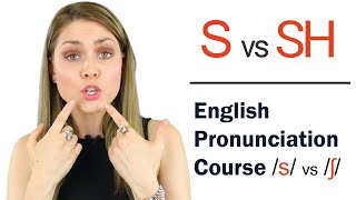 How to Pronounce S and Sh ʃ  Learn English Pronunciation Course [upl. by Anirbes]