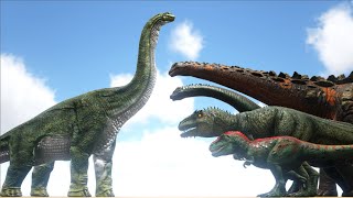 Brachiosaurus VS ARK Dinosaurs  Cantex [upl. by Nerti]