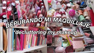 MAKEUP DECLUTTERING DEPURANDO TODO MI MAQUILLAJE [upl. by Zailer]