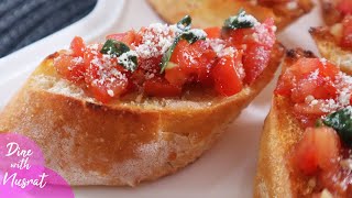 Italian BRUSCHETTAEasy Appetizer  Bruschetta Recipe  Italian Bruschetta Recipe [upl. by Cole]