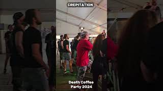 CREPITATION at Death Coffee Party 2024 circlepit grind concert metalhead [upl. by Einon]