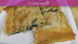 Una RICETTA FACILE da fare con la PASTA FILLO il BUREK o BYREK [upl. by Ahsihat]