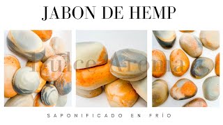 JABÓN DE HEMP  como hacer jabón Saponificado en frío [upl. by Eirene]