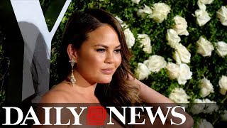 Chrissy Teigen gets blocked by President Trump on Twitter [upl. by Chiaki]