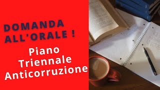 Domanda allorale Piano Triennale Anticorruzione PTPCT [upl. by Allemat]