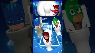 Pj Masks Transformation in Skibidi Toilet Coffin Dance Meme  Tiles Hop EDM Rush shorts [upl. by Naret93]