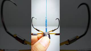 Fishing knot skills How to tie a big hook fishing shorts [upl. by Muiram]