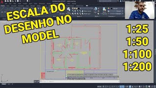 CONFIGURAR A ESCALA DO DESENHO NO MODEL DO AUTOCAD [upl. by Jonis]