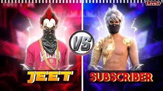 1vs1 custom chalange My subscriber 🤔 freefire [upl. by Walcoff]