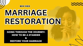 MARRIAGE RESTORATION HOW TO BE A STANDER AND RESTORE YOU MARRIAGE [upl. by Lesde]