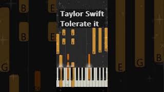 Taylor Swift  Tolerate it piano intro 🎶 erastour [upl. by Lledo]