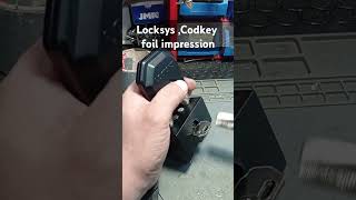 Locksys Codkey 15pin foil impressioning technique lockpicking locksport security diy bulgaria [upl. by Nylahs]