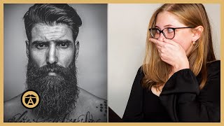 College Girls React to Men’s Hair and Beards with Greg Berzinsky [upl. by Alleciram332]