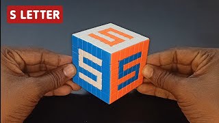 HOW TO WRITE ✍️ quot S quot LETTER ON 7X7 RUBIKS CUBE  Anshu Deep [upl. by Efioa]