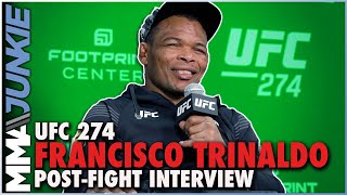 Francisco Trinaldo happy to put on another fan favorite fight  UFC274 [upl. by Ykcin]