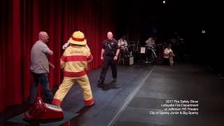 LFD FIRE SHOW CLIP OF BOTH SPARKY DOGS OCT2017 [upl. by Sedrul]