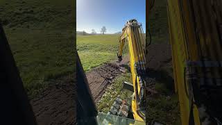 Engcon Precision PC55 Preps Fresh Topsoil for Hydroseeding with Chain Harrows komatsu nz [upl. by Retsev663]