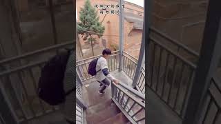 Parkour Gives Keys To PassersBy Perfect Pose parkour funny skate [upl. by Finegan381]